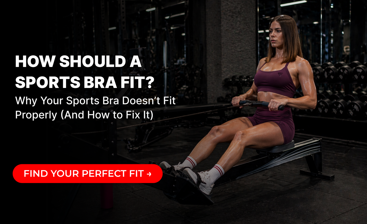 Woman in a sports bra