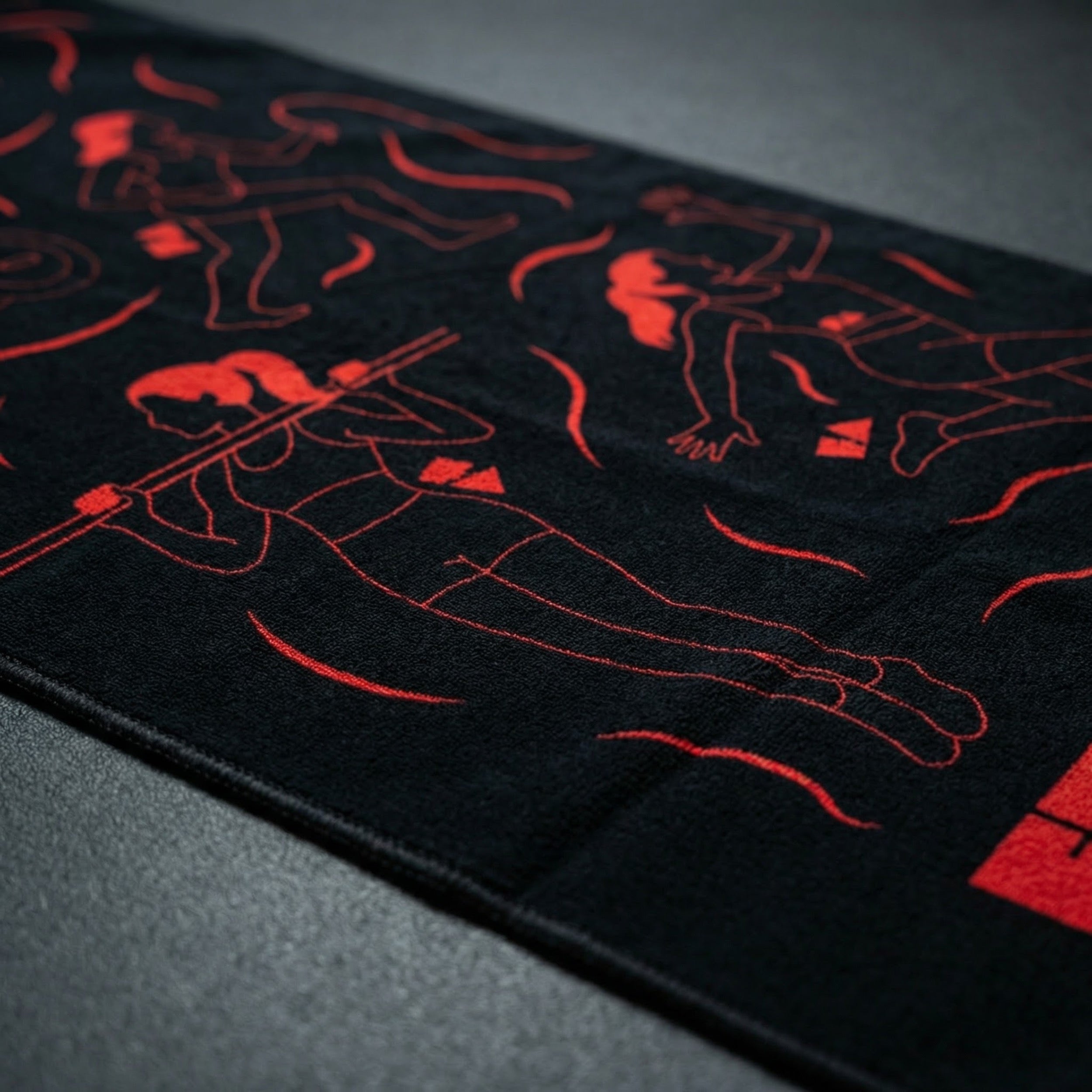 FUNKTION Signature towel <br>Quick-dry performance towel with bold digital print Funktion logo.