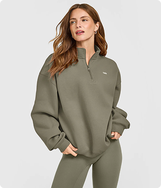 SoftMotion™ Scoop Neck Long Sleeve Top with Built in Bra Shelf with White Logo